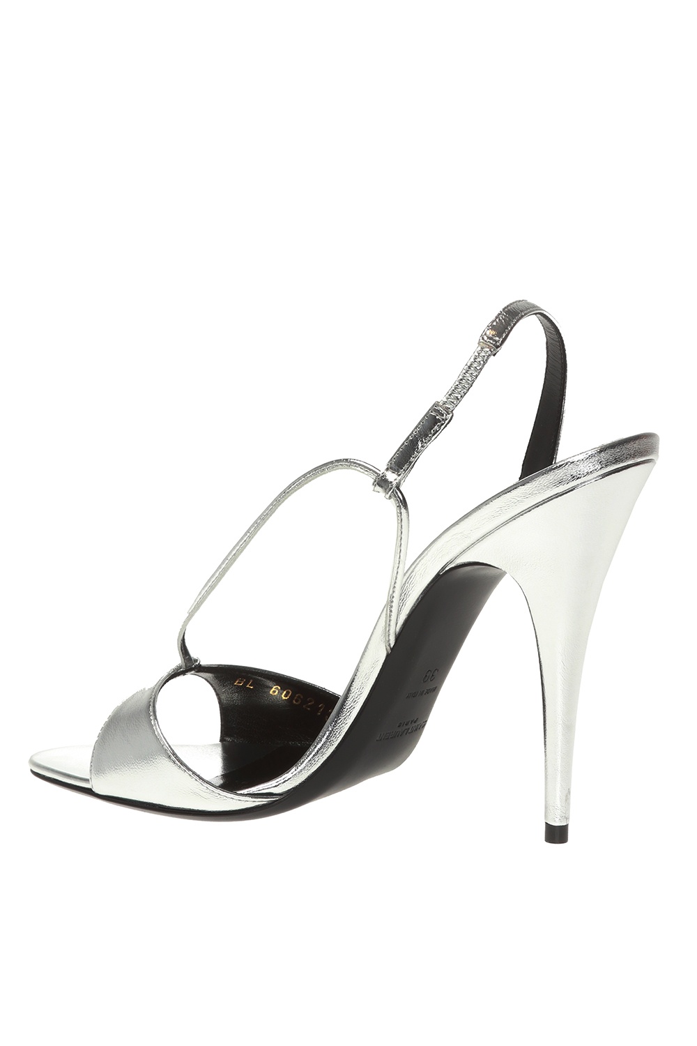 Silver Anouk stiletto sandals Saint Laurent Vitkac Spain